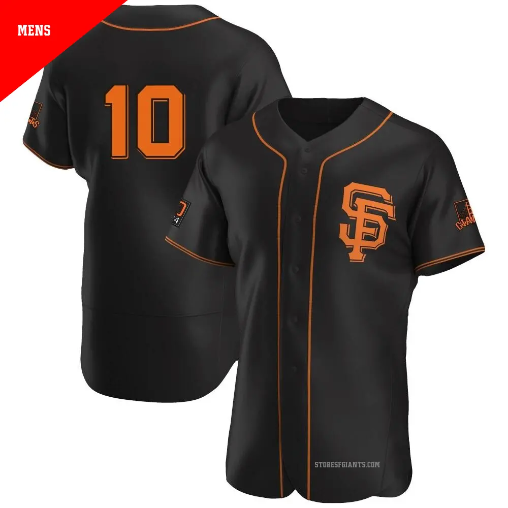 Men's ＃10 Casey Schmitt San Francisco Giants Black Authentic Alternate Jersey
