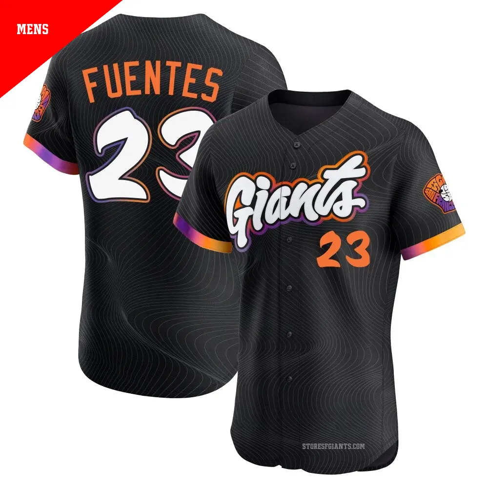 Men's ＃23 Tito Fuentes San Francisco Giants Anthracite Elite 2025 City Connect Jersey