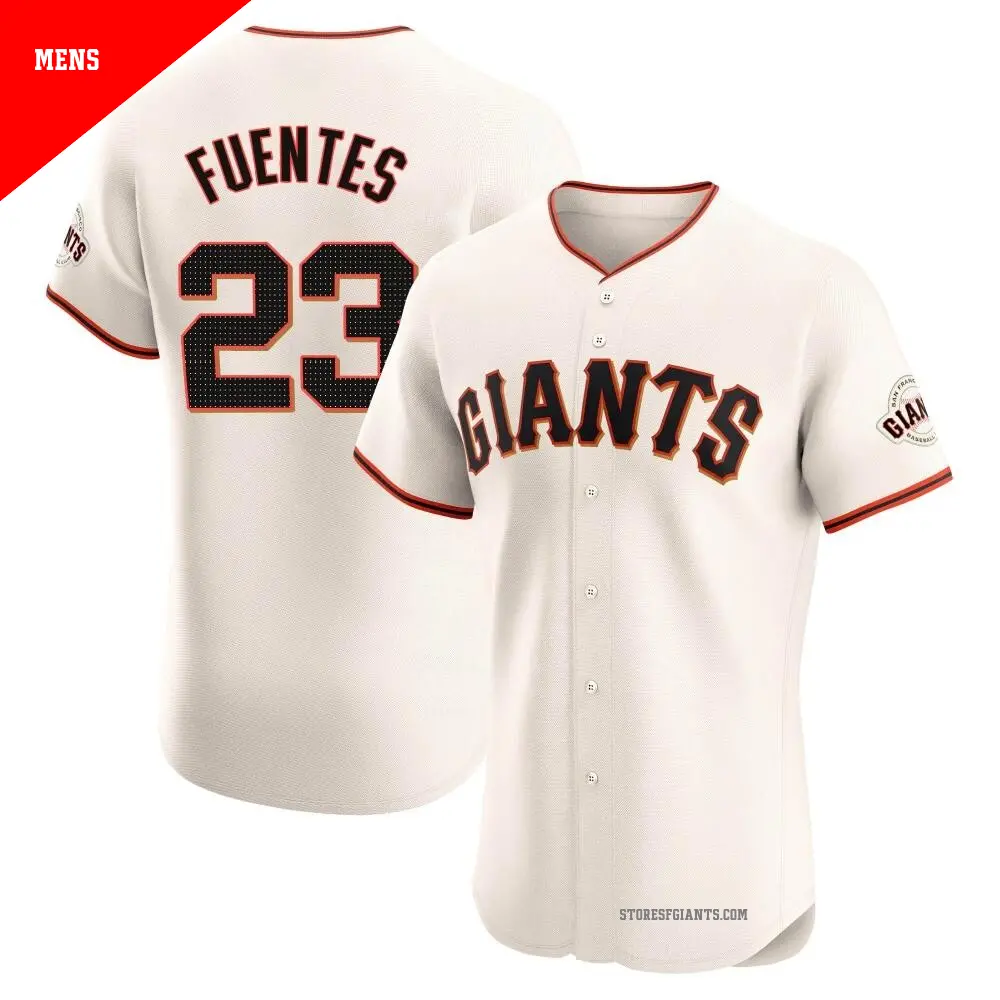 Men's ＃23 Tito Fuentes San Francisco Giants Cream Elite Home Jersey