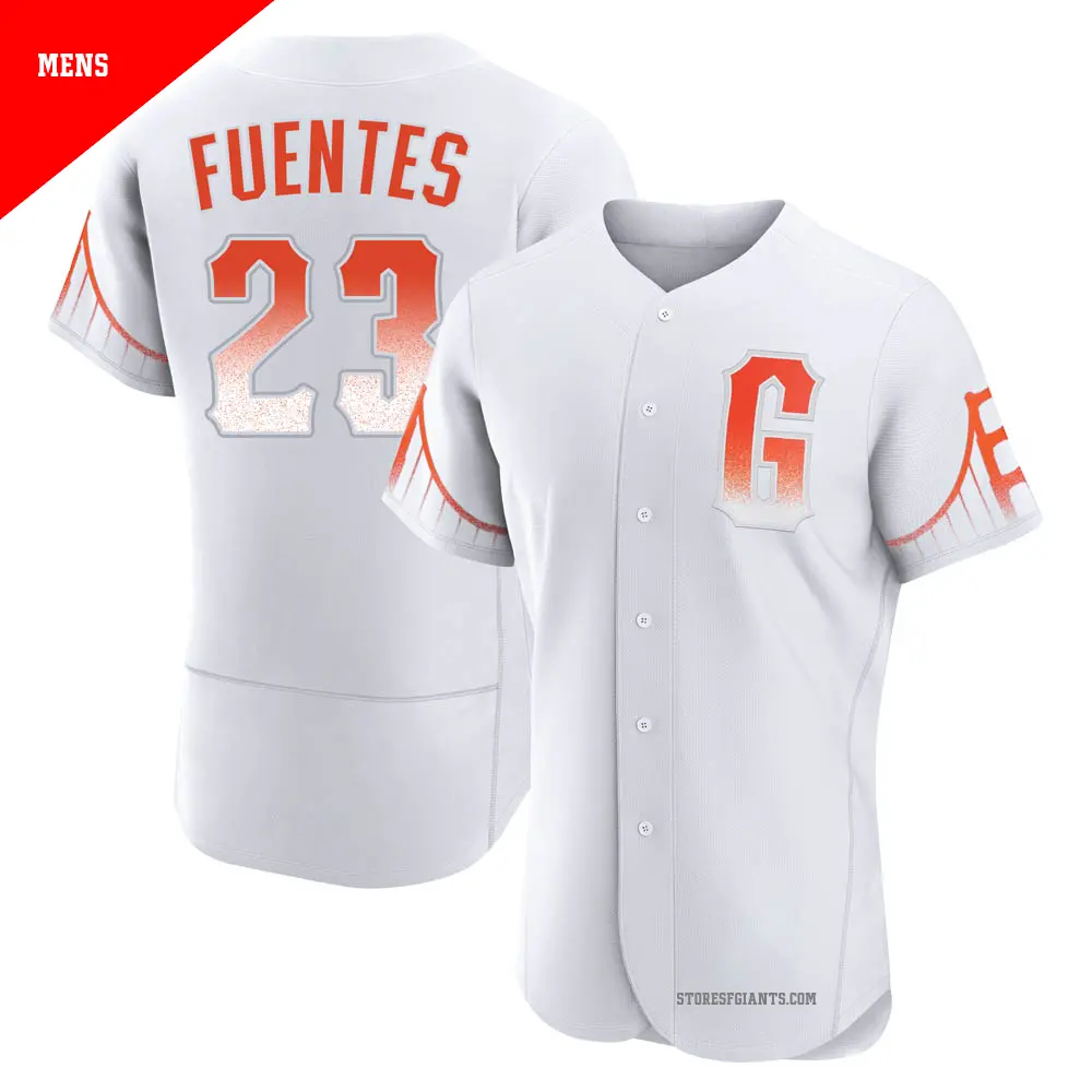 Men's ＃23 Tito Fuentes San Francisco Giants White Authentic 2021 City Connect Jersey
