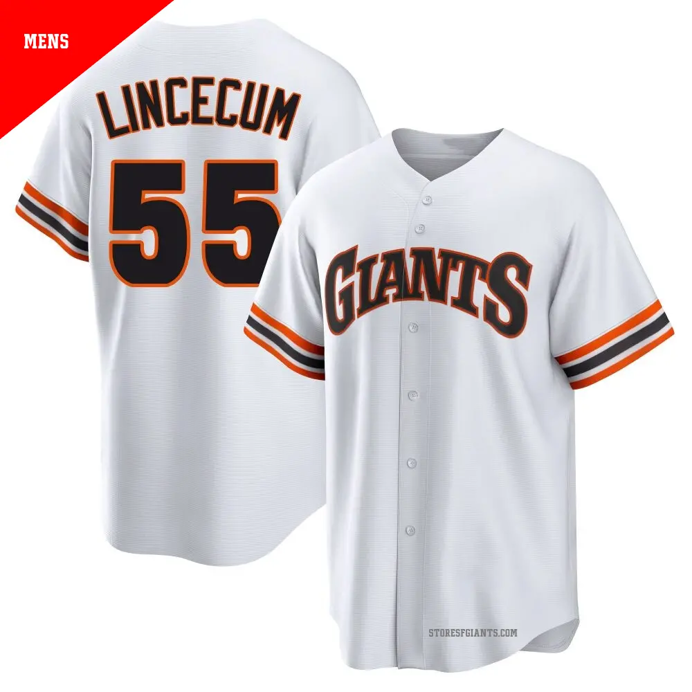Men's #55 Tim Lincecum San Francisco Giants Anthracite Limited
