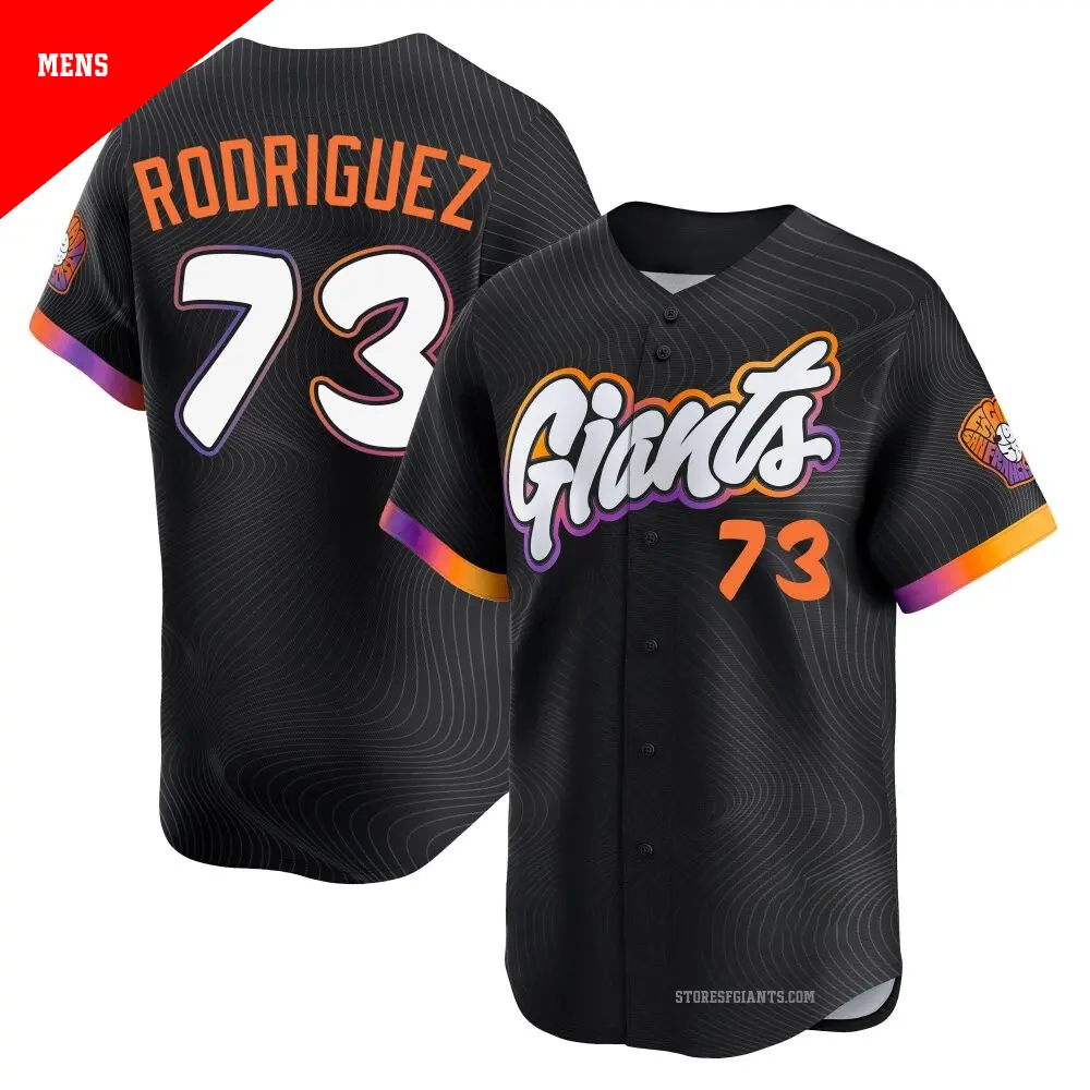Men's #73 Randy Rodriguez San Francisco Giants Anthracite