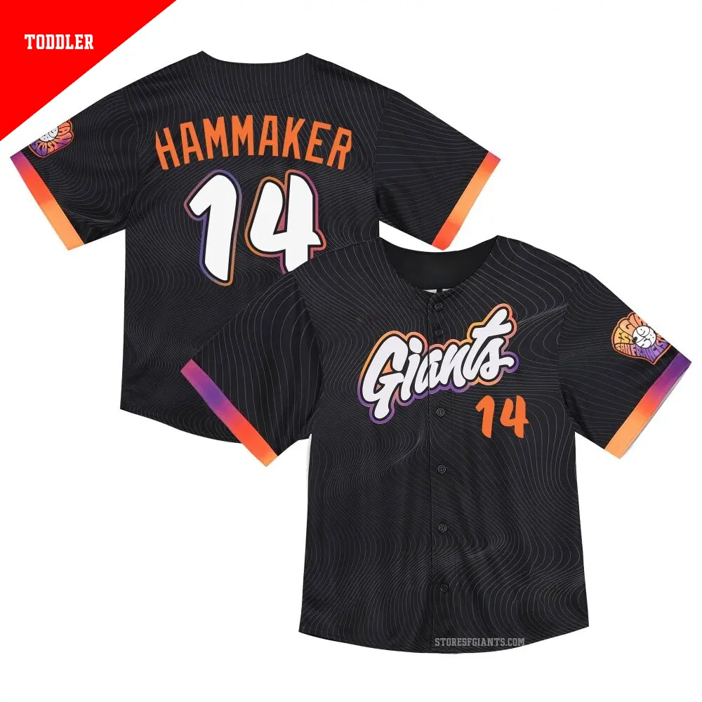 Toddler ＃14 Atlee Hammaker San Francisco Giants Anthracite Limited 2025 City Connect Jersey