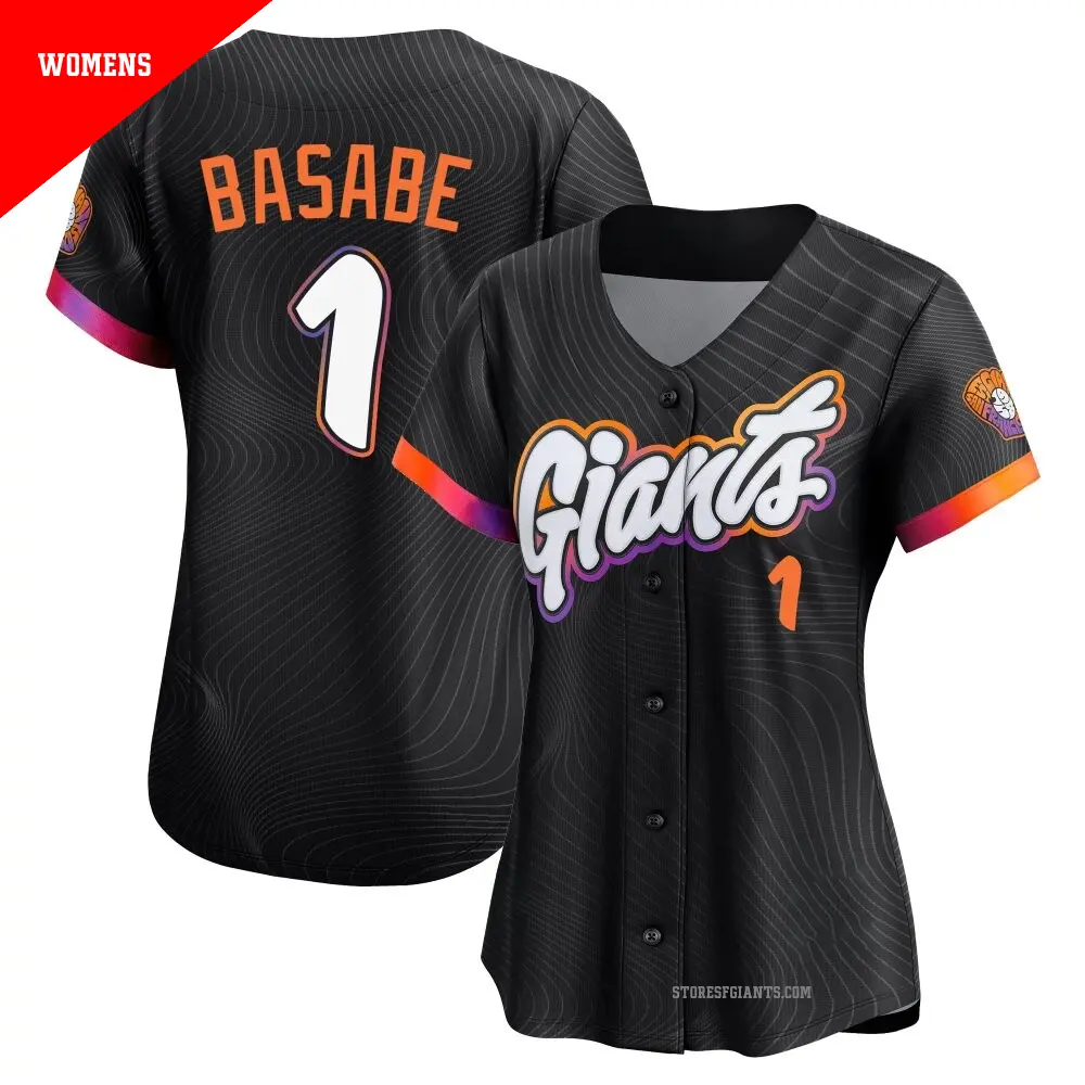 Women's ＃1 Osleivis Basabe San Francisco Giants Anthracite Limited 2025 City Connect Jersey