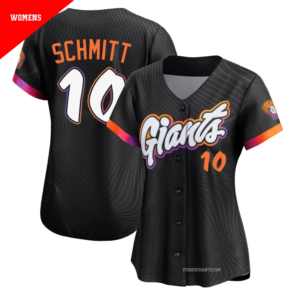 Women's ＃10 Casey Schmitt San Francisco Giants Anthracite Limited 2025 City Connect Jersey