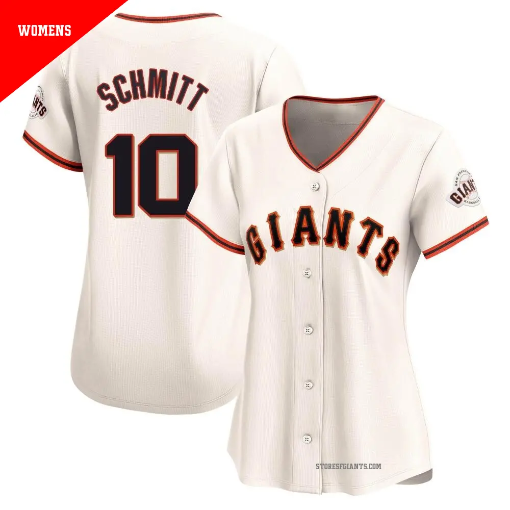 Women's ＃10 Casey Schmitt San Francisco Giants Cream Limited Home Jersey