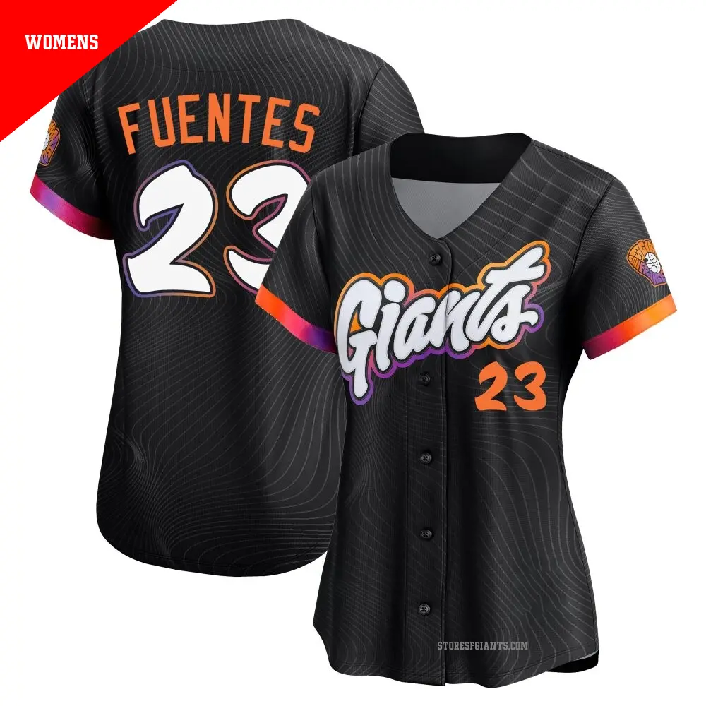 Women's ＃23 Tito Fuentes San Francisco Giants Anthracite Limited 2025 City Connect Jersey