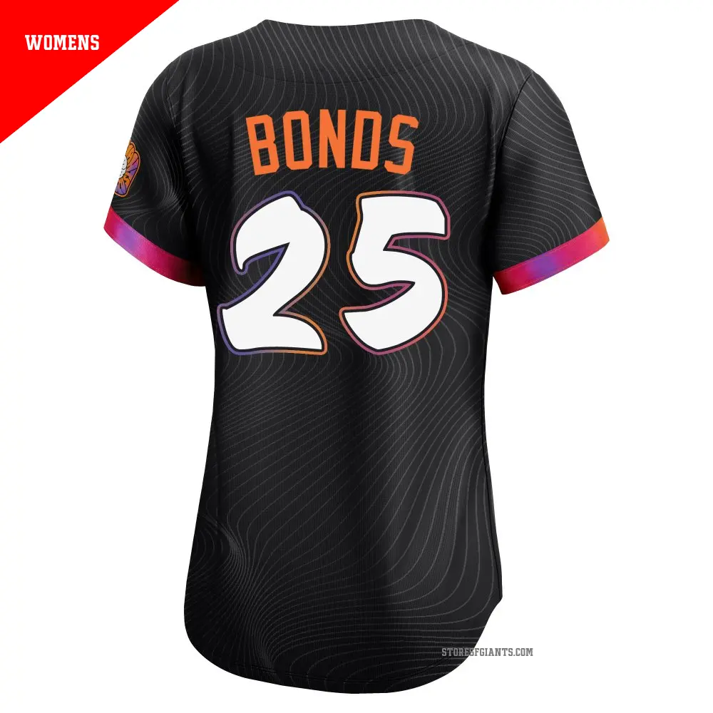 GIANTS BONDS 25 ユニフォーム XL Women's #25 Bobby Bonds San Francisco Giants Anthracite