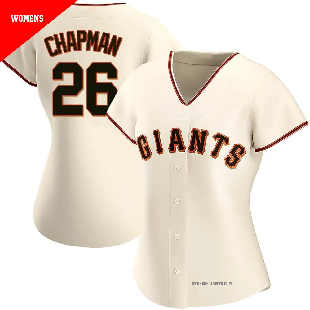 Women's ＃26 Matt Chapman San Francisco Giants Cream Replica Home Jersey
