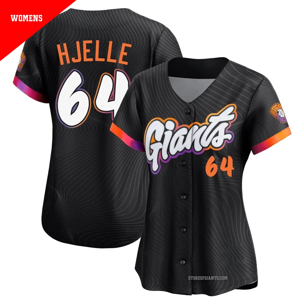 Women's ＃64 Sean Hjelle San Francisco Giants Anthracite Limited 2025 City Connect Jersey