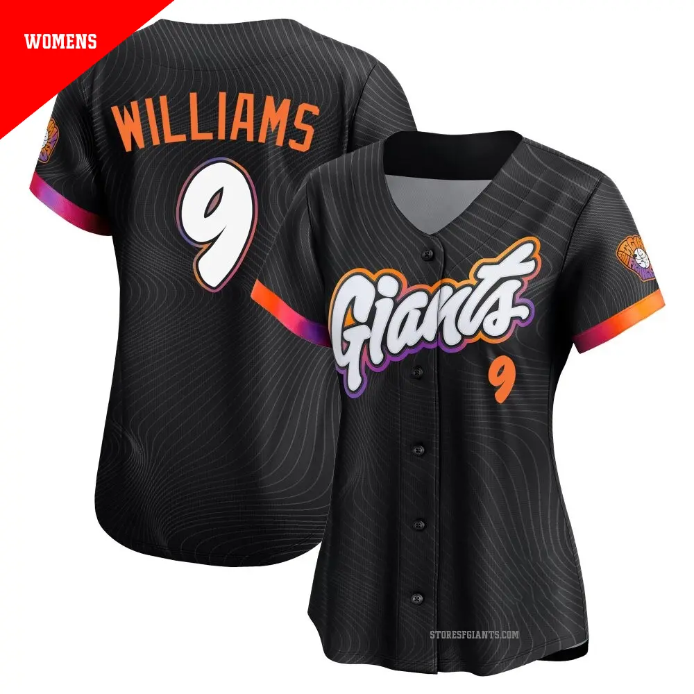 Women's ＃9 Matt Williams San Francisco Giants Anthracite Limited 2025 City Connect Jersey