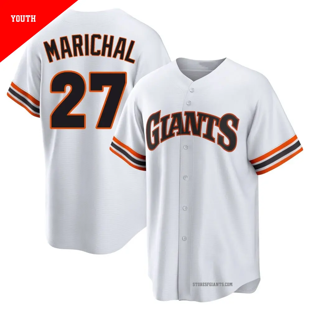 Youth ＃27 Juan Marichal San Francisco Giants White Limited Throwback Cooperstown Collection Jersey