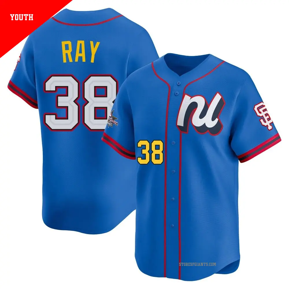 Youth #38 Robbie Ray San Francisco Giants Blue Limited