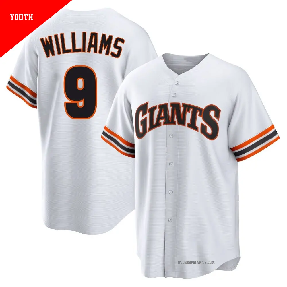 Youth ＃9 Matt Williams San Francisco Giants White Limited Throwback Cooperstown Collection Jersey